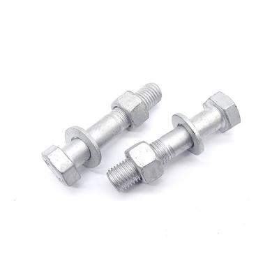 China Heavy industry factory direct sales of various speciflcations of high strength galvanized steel tower bolts for sale