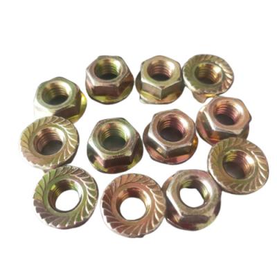 China Heavy Industry Galvanize Stainless Steel Hex Serrated Lock Flange Nut Lock Nut for sale