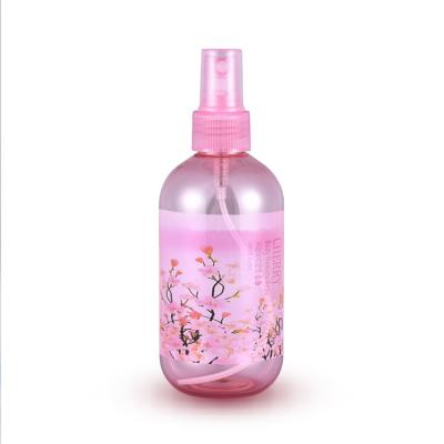 China Personal Care Empty Clear Pink 250ml PET Toner Mist Spray Plastic Bottle With Sprayer for sale