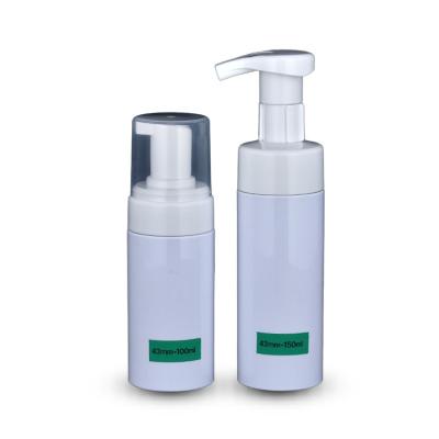 China Personal Care 100ml 150ml PET Plastic After Shave Foamer Pump Bottles for sale