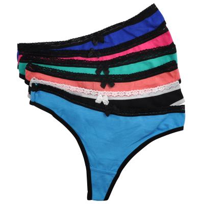 China Antibacterial Pure Color Girls Elastic Tight Sexy Disposable Thong Depends Thong Underwear for sale