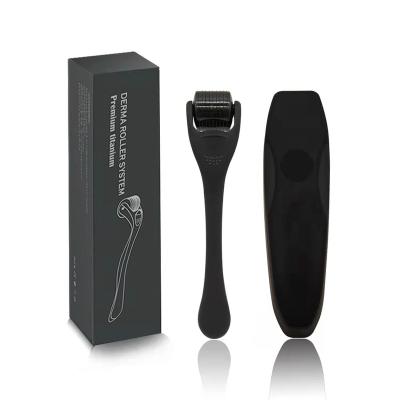 China Flagship of Anti-Hair Removal! HOTSALE Matte Black Derma Roller Titanium Mts 540 Micro Needle Roller for sale