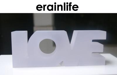 China White Home Decor Items Love Letter Typeface Polyresin ERRN-010 for sale