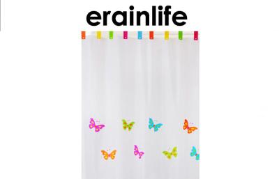 China Bathroom Shower Curtain Colorful Butterfly Pattern Polyvinyl Chloride Bathroom Fittings for sale