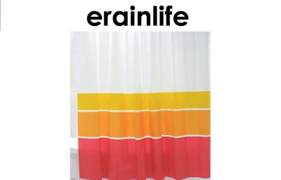 China Four Colors Printing Bathroom Unique Shower Curtains Hotel Style PVC for sale