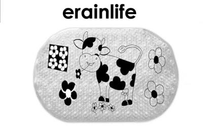 China Non Slip Bathroom Mats Black White Cute Cow Home Shower Room Accessories for sale