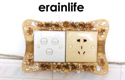 China Flower Electrical Socket Home Decor Items Square Picture Frame for sale