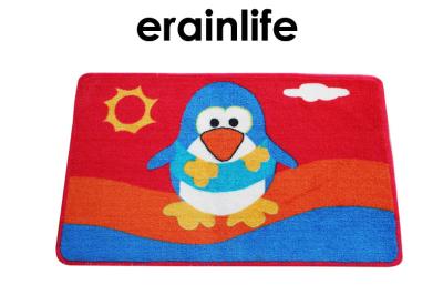 China Children Bathroom Floor Mats Toilet Room Accessories With Penguin Pattern 45x65 cm for sale