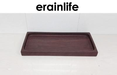 China Bathroom Accessory Set Towel Tray Poly Resin Material Woody Finishing for sale