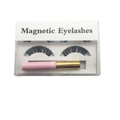 China Thick Magnetic Eyelashes Set with 3d Mink Magnetic False Eyelash Vendors Wicks Magnetic Eyeliner Eyeliner for sale