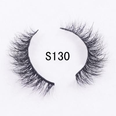 China Thick crisscross 3d faux mink lashes real mink eyelashes 10-15mm hair 3d mink eyelashes with custom packaging box for sale