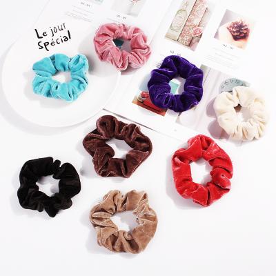 China Sporty 40 Tie Elastic Women's Satin Hair Bundles Silk Hair Bundle Candy Color Hair Bundles for sale