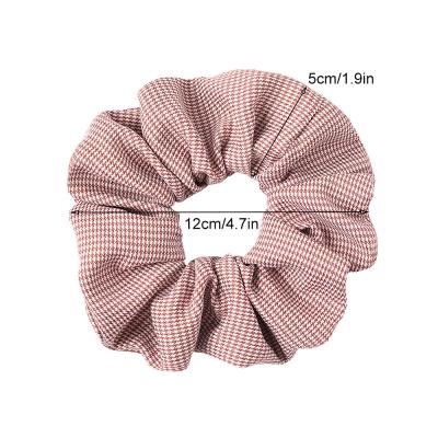 China Fashion Floral Hair Ornament Polka Dot Plaid Hair Ring Sporty Striped Elastic Cloth Hairbands for sale