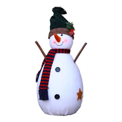 China Wholesale price fabric size christmas disposable snowman figurine outdoor chritmas decoration for sale