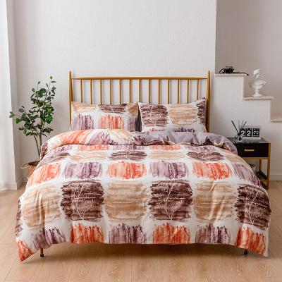 China Wholesale Nondisposable King Size Comforter Sets Wholesale Ink Graffiti Bedding Custom Bedding Comforter Cover Set for sale