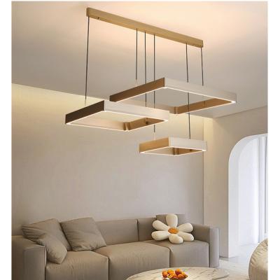 China Modern Loading Zoom LED Ring Shape Pendant Light Restaurant Post Modern Acrylic Pendant Light Living Room for sale