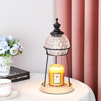 China Hotter Sales Modern Warm Scented Electric Home Luxury Candle Lamp Night Warmer Candle Lamp With Timer for sale