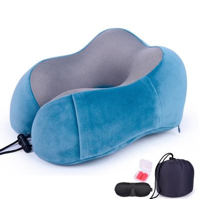 China Neck Support Personalized Airplane Train Memory Foam Travel Neck Pillow for sale