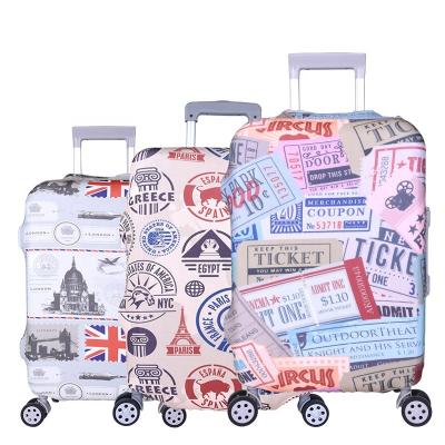 China Protect And Decorate Luggage Box Customized Washable Spandex Luggage Cover Suitcase Cover for sale