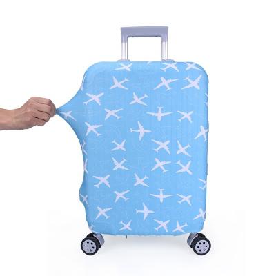 China Protect and Decorate Custom Colorful Suitcase Protector High Quality Travel Luggage Box Elastic Luggage Cover for sale