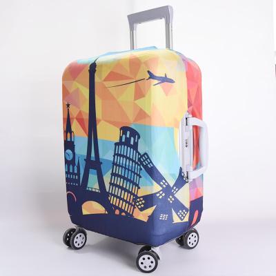 China Customized Printing High Elastic Suitcase Cover High Elasticity Spandex Luggage Cover Luggage Protecter for sale