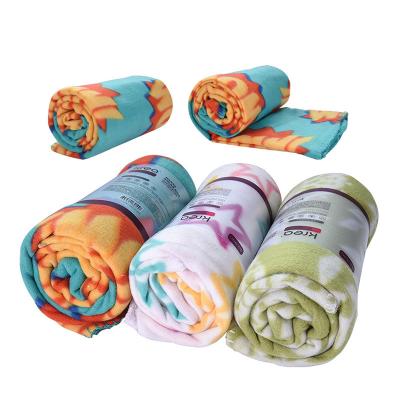 China Nano Printed Flano High Quality Plush Cotton Travel Rest Blanket Soft Wholesales For Living Room Bedroom Office Relax for sale