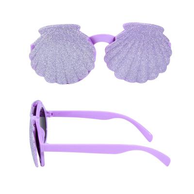 China Beauty Purple Shell Sunglasses Mermaid Birthday Party Decorations Supplies Summer Beach Birthday Party Decor Hawaii Party Decor Kids Favors Gifts for sale