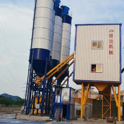 China Wet Plant Type Twin Shaft Mini Concrete Mixer Wet Concrete Mixer Plant Fix Wet Concrete Batching Plant For Industry For Sale for sale