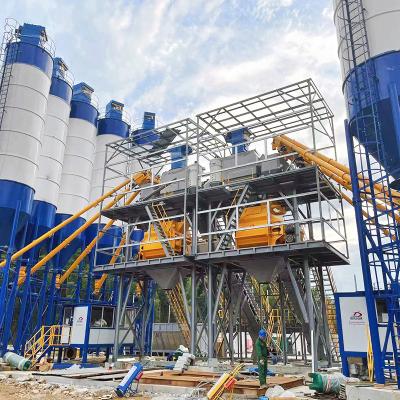 China Construction Projects Mixing Precast Concrete 25 Heavy Duty Machinery HZS To 240 M3/h Ready-Mixed Cement Machine Concrete Batching Plant for sale