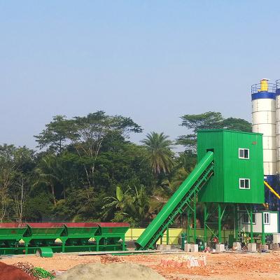 China Construction Material Stores Plant HZS60 Small Operation Modular Design Easy Stationary Concrete Batching Plant HZS60 Small Operation Stationary Concrete Mixing Plant for sale