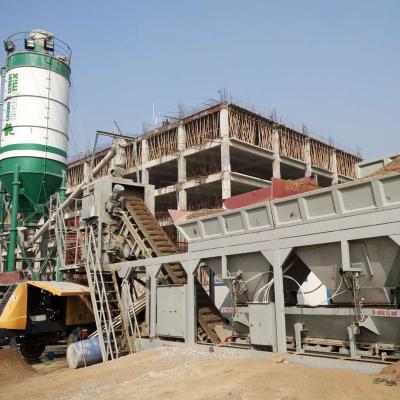 China Concrete Plant Machinery YHZD25 Mobile Concrete Batching Plant With Siemens Control System At Good Price for sale