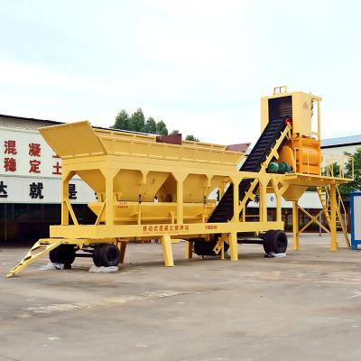 China Mini Concrete Mixing Plant Mobile Concrete Batching Plant YHZS50 With Good Price for sale