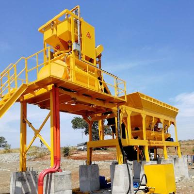 China Factory XDM Brand Concrete Machinery Mobile Concrete Batching Plant YHZS50 With Good Price for sale