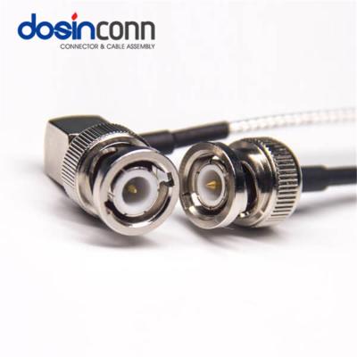 China Male Antennas For Plugging Angled BNC Connector Cable RG316 To Straight Coaxial Cable 12g Bnc Cable for sale