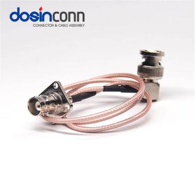 China RG59 Hole Clamp RF Cable Connector BNC BNC Cable Connector Back Bulkhead/Front Bulkhead/4 Twist Connector Twist On BNC for sale