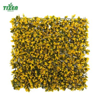 China Anti Minimalist--UV Artificial Grass Fence Boxwood Foliage Mat Panels Garden Ornaments Decor Hedge Green Wall Te koop