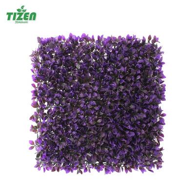 China Eco Friendly Minimalist Faux Tizen Hedge Backdrop Green Panels Fence Artificial Plant Grass Wall for sale