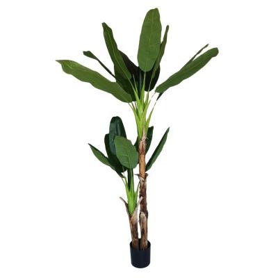 China Wholesale Minimalist Bonsai 200cm Indoor Decoration 18leaves High Quality Artificial Banana Tree Fake Green Plant Plant Te koop