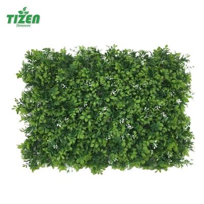 Chine Vertical Tizen Plants Fake Grass Minimalist Jungle Hedge Wall Hanging Plant Green Wall Artificial Grass Panel For Home Decoration à vendre