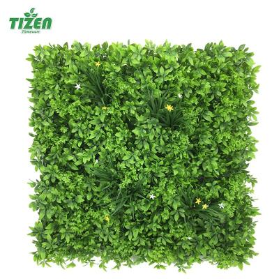 Chine Wholesale Plastic Artificial Boxwood Panels Wall Greenery Minimalist Tizen Grass Hedge Topiary Plant For Hotel Decoration à vendre