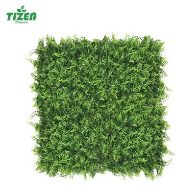 Chine High Quality Green Plastic Artificial Topiary Hedge Plant Minimalist Tizen Boxwood Grass Wall Panel For Garden Decor à vendre