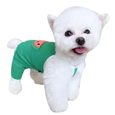 China Summer Stocked Clothes For Dogs Pet Clothes Doggie Outfits Watermelon Halter Designer Dog Clothes Clothing Wholesale for sale