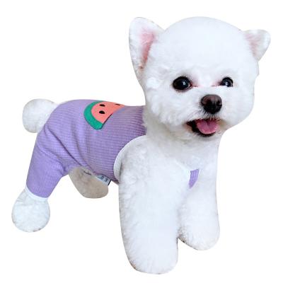 China Wholesale Stocked Doggie Mans Watermelon Halter Korean Dog Clothes Summer Pet Clothes Designer Dog Clothes Apparel for sale