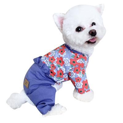 China Stocked Dog Shirt Cotton Summer Vacation Hunde Amenities Pet Clothes Designer Dog Clothes Wholesale Apparel Pets Dog Clothes for sale