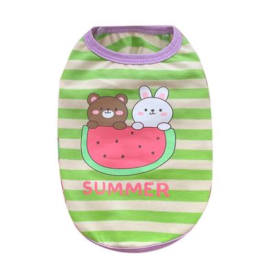 China Petshop Summer Dog Clothes Vendors Watermelon Bear Apparel Stocked Pets Dog Clothes Wholesale Doggie Outfits Pet Clothes Designer for sale