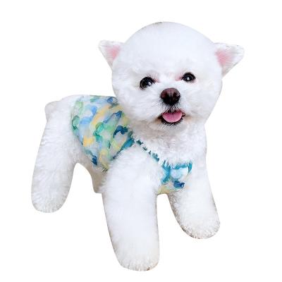 China Sleeveless Stocked Pet Clothes and Accessories Gauze Pet Clothes Wholesale Doggie Outfits Designer Summer for sale