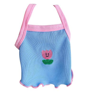 China Stocked Pet Clothes Sleeveless Summer Outfits Doggie Designer Dog Clothing Wholesale Pets Dog Clothes for sale