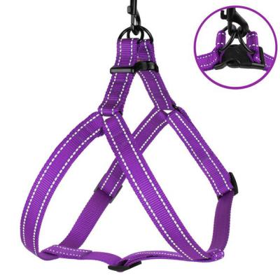 China Custom Outdoor Reflective Nylon Easy Control Dog Harness for sale