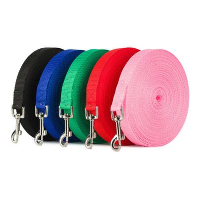 China Custom Design Colorful Woven Custom Band Tied Strap Nylon Dog Leash for sale