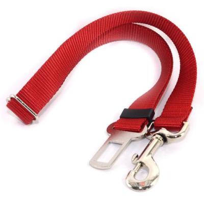 China Factory Dogs Safety Goods Dog Car Safety Reflective Adjustable Nylon Seat Belt for sale